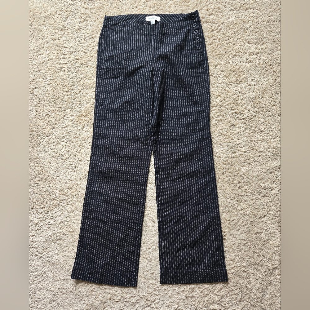 Sundance Linen Blend Pants Womens 4P Striped Straight